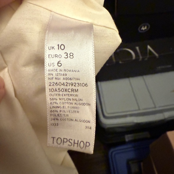 Top Shop Ivory Lace Rehearsal Dress Size 6 - Picture 7 of 7